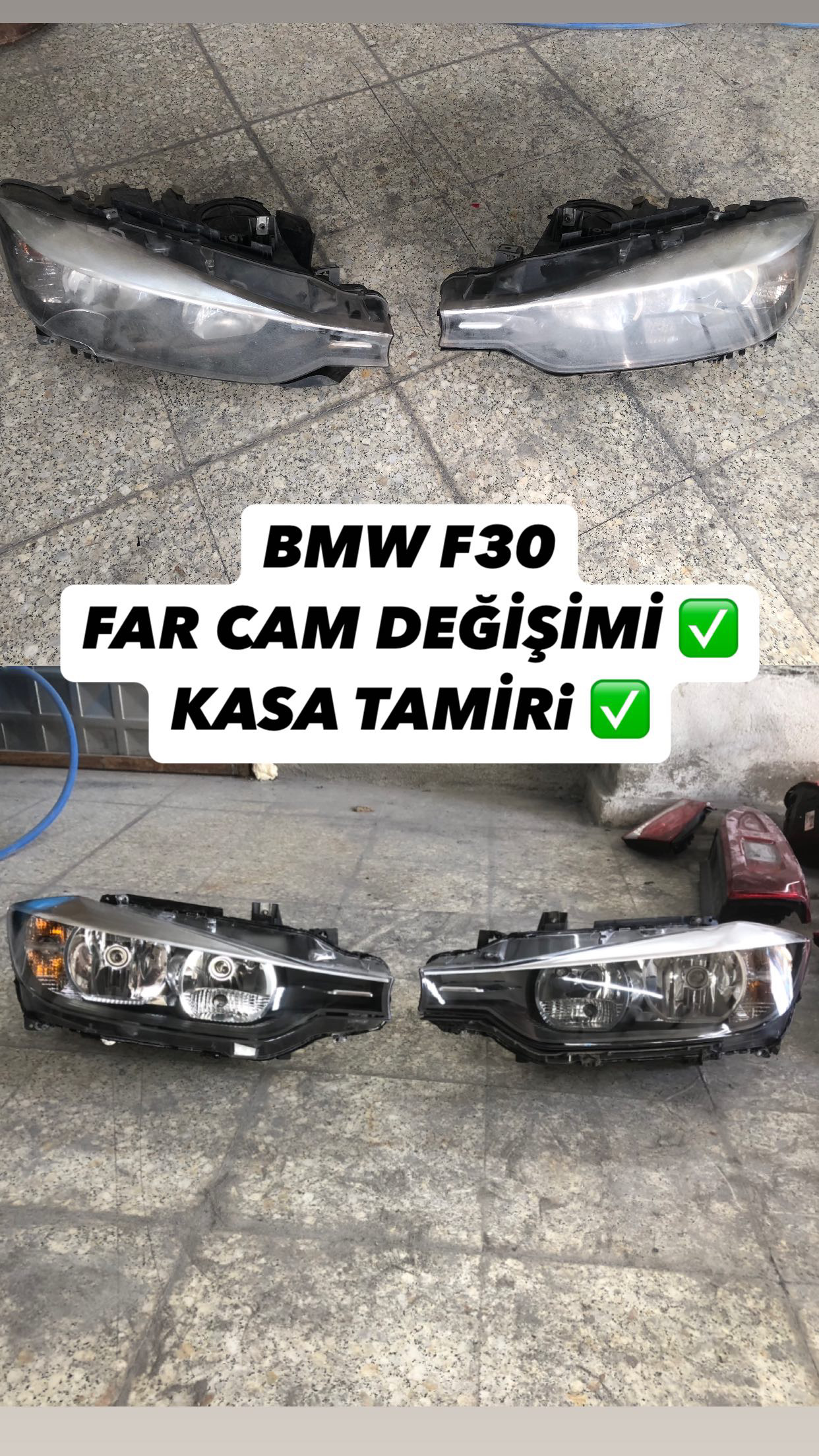 F30 FAR CAM DEĞİŞİM